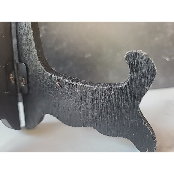 Vintage Black Wooden Display Stand - Picture 9 of 10